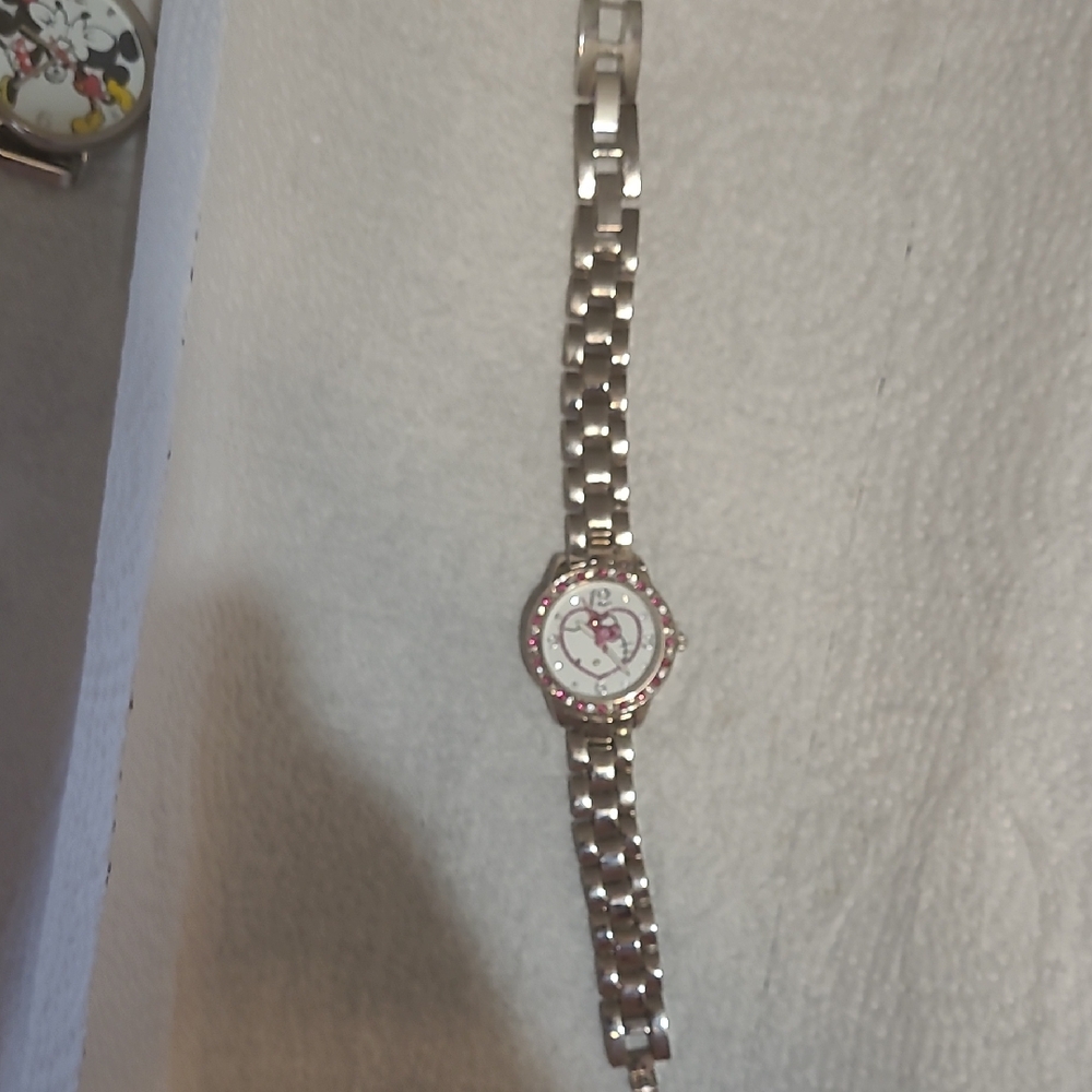 Elegant Silver and Pink Women's Watch